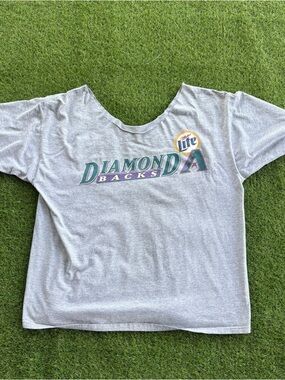 Vintage Arizona Diamondbacks Miller Lite T-Shirt Cut Off Neck XXL